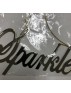 SPARKLE HANGING WORD GOLD   